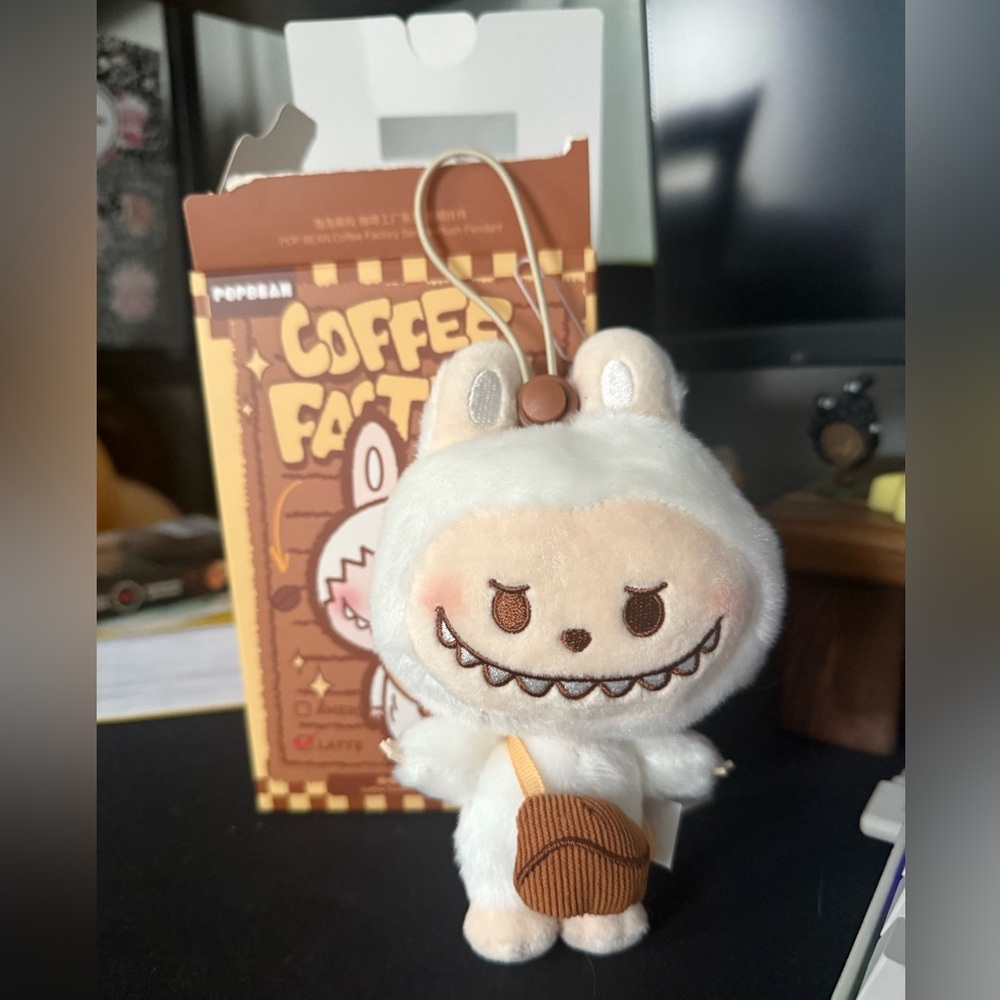 Pop bean coffee factory series labubu